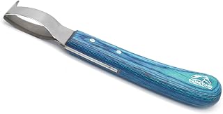 Equine Care Loop Hoof Knife with Hoof Pick, J2 Stainless Steel, Either Hand | Loop hoof knife with pointed pick tip: J2 stainless steel loop blade, either hand - clean out, then trim with one tool