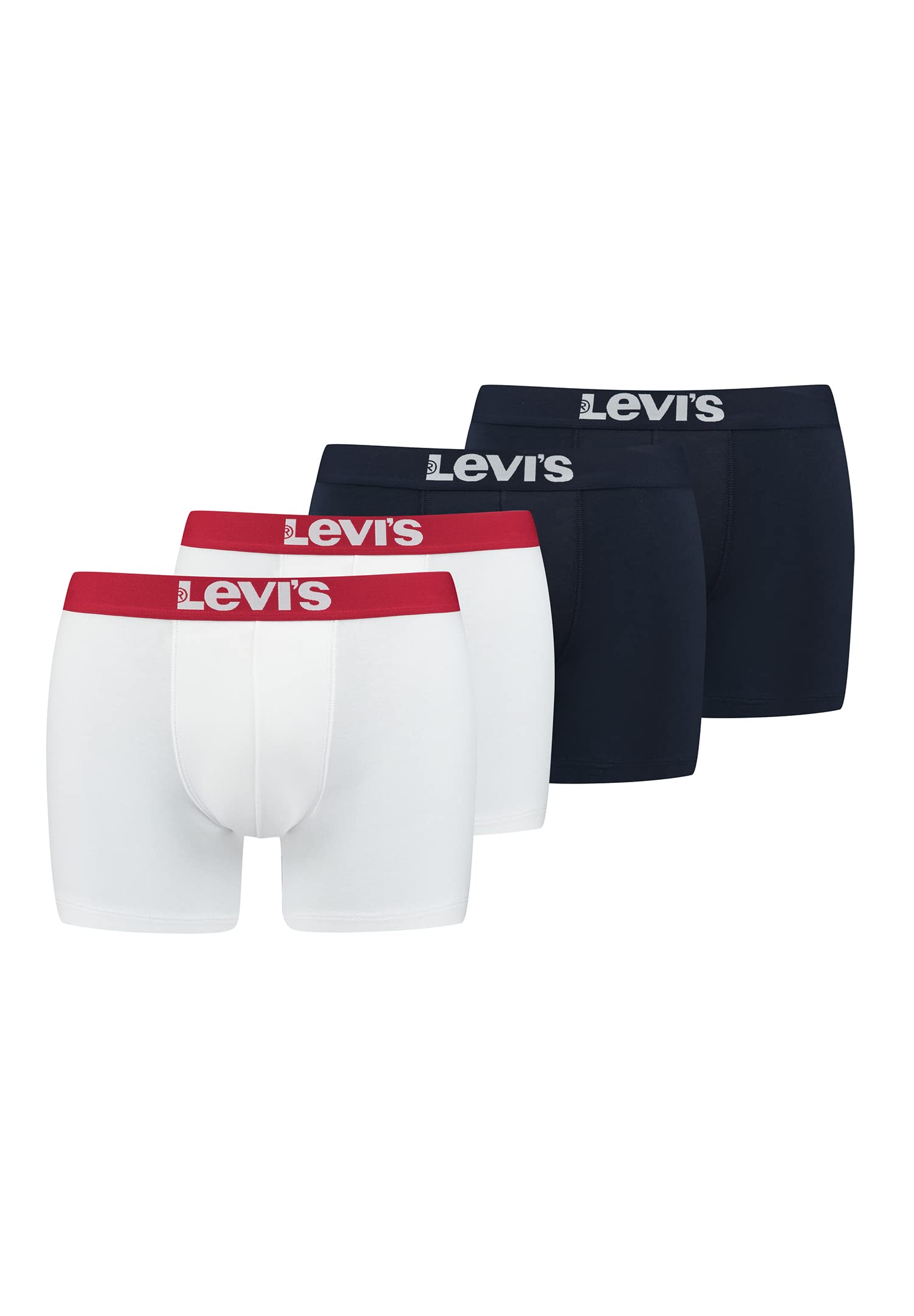 Levi's Men's Solid Basic Boxers (4 Pack) Men's Boxer Shorts