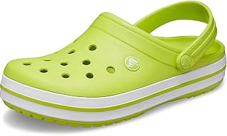 Crocs Crocband Unisex Adult Clogs, Lime Punch White, 36/37 EU