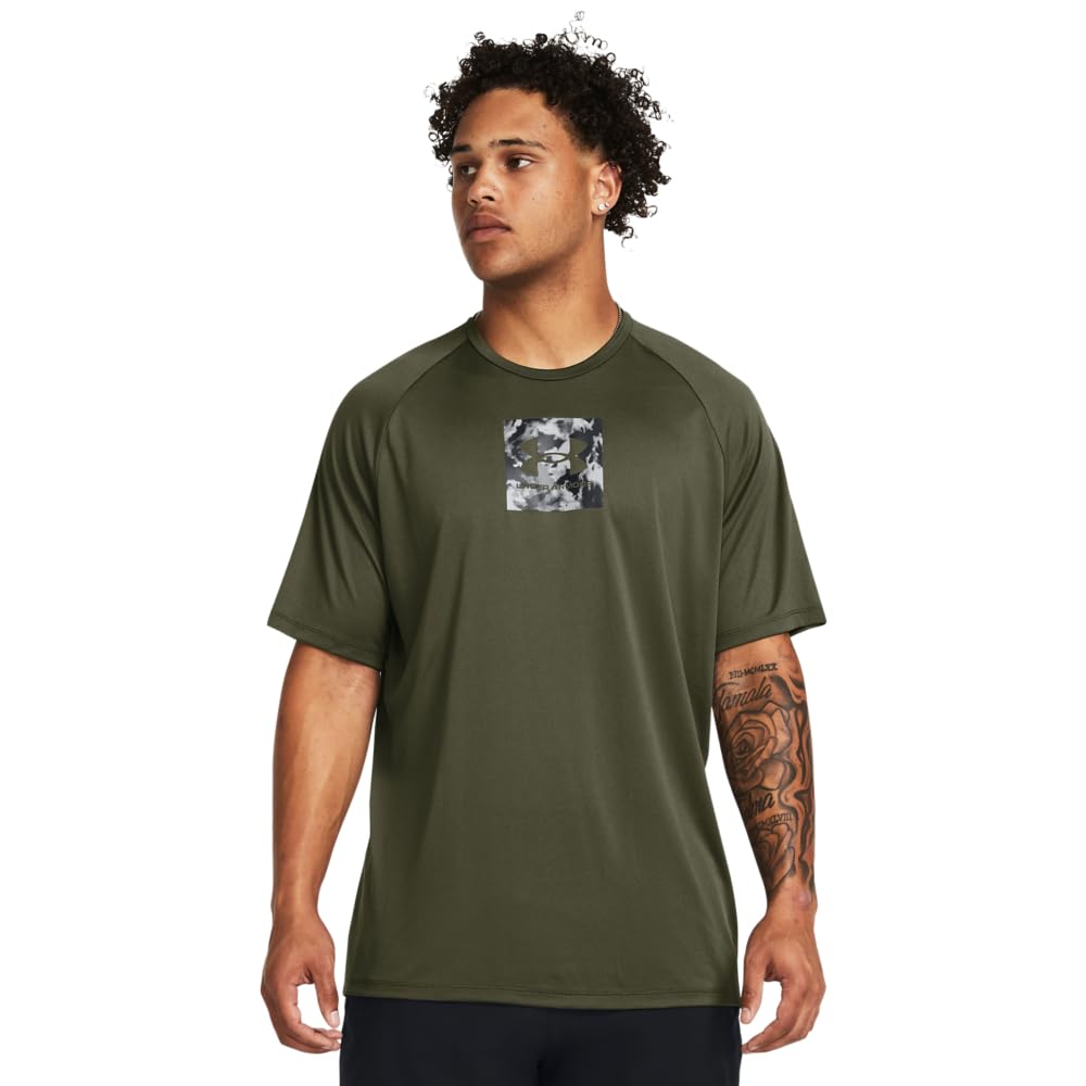 Under Armour Men's Tech Print Fill Short Sleeve Crew Neck