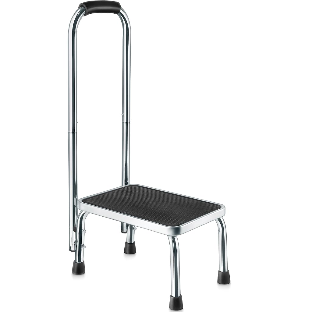 Step Stool with Handle for Adults | step stools with handle for elderly for bed 