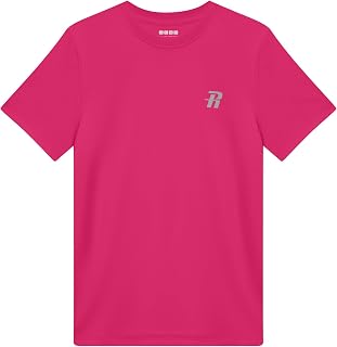 Runhit Boys Rash Guard Short Sleeve Swim Shirt Kids UPF 50+ Quick Dry Rashguard Sun Protection Water T-Shirt 2T to Youth
