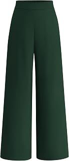 BTFBM Women High Waisted Wide Leg Pants Spring 2026 Business Casual Work Pants Loose Office Palazzo Trousers Pockets