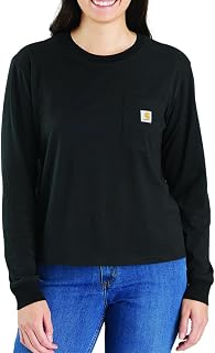 Carhartt Women's Tencel Fiber Series Loose Fit Long-Sleeve Pocket T-Shirt