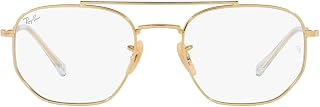 Ray-Ban Unisex Sunglasses Gold Frame, Brown Lenses, 54MM