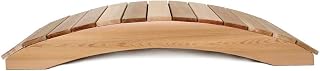 All Things Cedar Wooden Bridge, Outdoor Garden Walkway, 4', Natural | Landscaping Pathway for Backyard Ponds, Wood Decor and Accessories for Yard and Patio