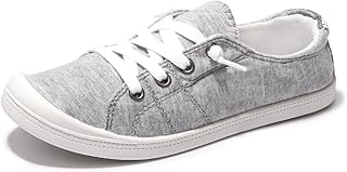 Womens Canvas Sneakers Low Top Casual Walking Classic Comfortable Flat Fashion Sneakers
