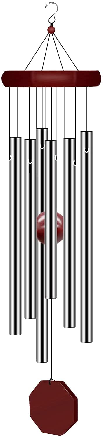 Memorial Wind Chimes Outdoor Large Deep Tone, Sympathy Wind-Chime Personalized w