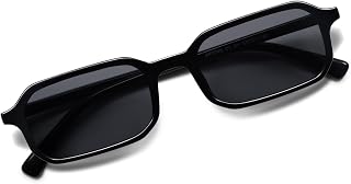 Appassal Retro Slim Rectangle Sunglasses Men Women AP3740