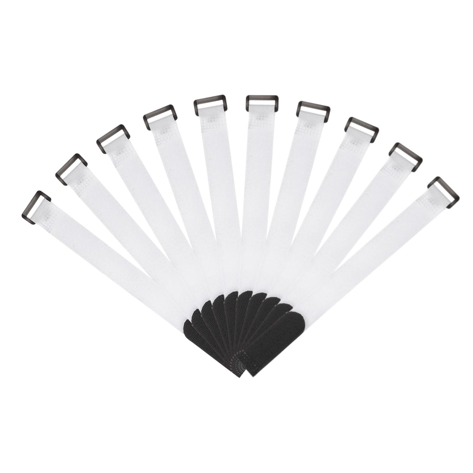 10 Pack Hook and Loop Cable Ties, Reusable Buckle Cable Ties, Adjustable Multi P