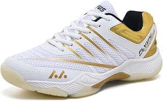 Men's Trainers Tennis Shoes Netball Trainers Squash Shoes Men Sport and Outdoor Gym Badminton Breathable Non-Slip Sneakers Women's Squash Sneakers Light Competition Training