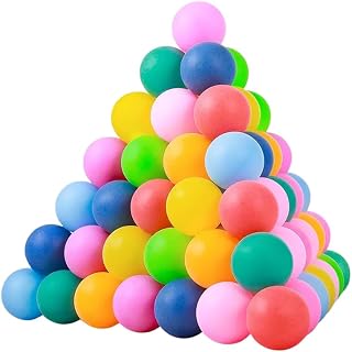 1ABOVE Multicolour Ping Pong Balls, 40mm Table Tennis Ball, Suitable for pong balls parties, Decoration, Classroom games, Teaching methodologies, School Crafts and more