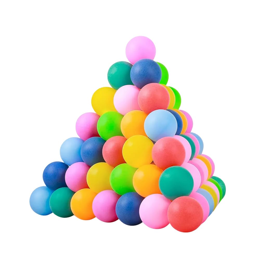 1ABOVE Multicolour Ping Pong Balls, 40mm Table Tennis Ball, Suitable for pong ba
