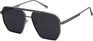 SOJOS Retro Oversized Square Polarized Sunglasses for Women Men