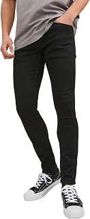 JACK & JONES Mens Skinny Fit Jeans Liam Original High Preformance Stretch Fabric all Day Comfort Zip Fly Denim Bottoms