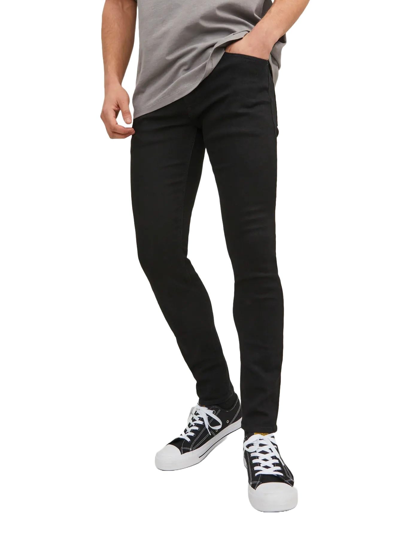 JACK & JONES Mens Skinny Fit Jeans Liam Original High Preformance Stretch Fabric