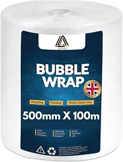 Aspect Bubble Wrap for Moving House | Large Premium Wraps Roll 500mm(50cm) Moving Home Essentials Packaging Glass, Easy Packing, Office and Industrial Use