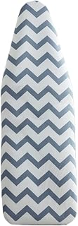 Ironing Board Cover and Pad 18x51 Inch Standard Ironing Board Cover | Cotton Ironing Covers with Thick Padding, Elastic Edge, Hook and Loop Fasteners Scorch and Stain Resistant
