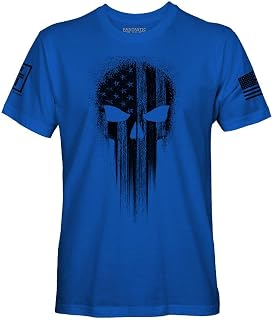 Fantastic Tees USA American Skull Men's Patriotic T-Shirt