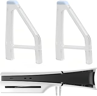 Horizontal Stand for PS5 Slim Pro, Simple Cooling Feet | Compatible with Sony PlayStation 5 Console DE UHD Disc Edition Bracket Holder Flat Base