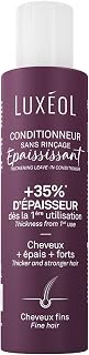 LUXÉOL - Thickening Leave-In Conditioner - +35% Thickness From First Use* - Proven Efficacy - With Red Algae, Rice Protein & Hyaluronic Acid - 150ml