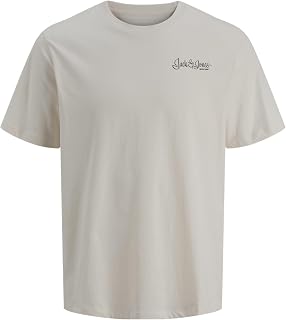 JACK & JONES Men's Jjyuki Back Tee Ss Crew Neck Bf Jjyuki Back Tee Ss Crew Neck Bf (Pack of 1)