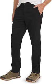 Weatherproof Vintage Mens Casual Pants - Regular Fit Ultra Stretch Flat Front Chinos | Lightweight Work & Travel Pants