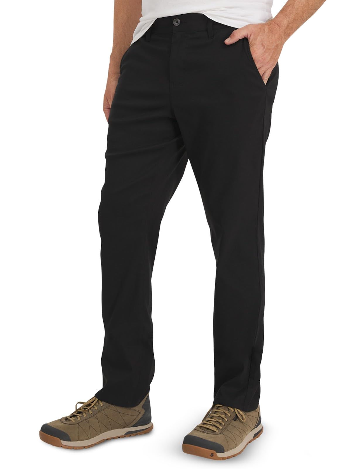 Weatherproof Vintage Mens Casual Pants - Regular Fit Ultra Stretch Flat Front Ch