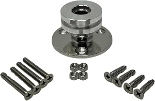LocMarine ® Marine-Grade Fixed Mount Compatible with Starlink® Mini Antenna – Flat Dish Base Boat Mount for Boats, Yachts, Sailboats & Trawlers (LM-SMINI-FX)