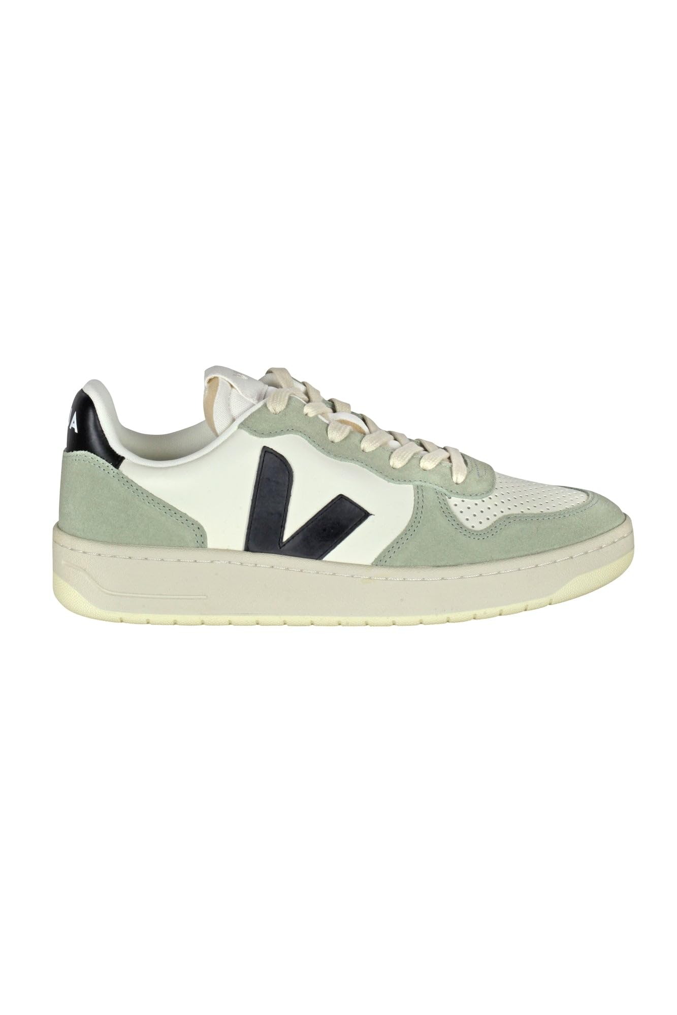 Veja Women's V-10 Prime Sneaker, Pure Black Clay, 38.5 EU