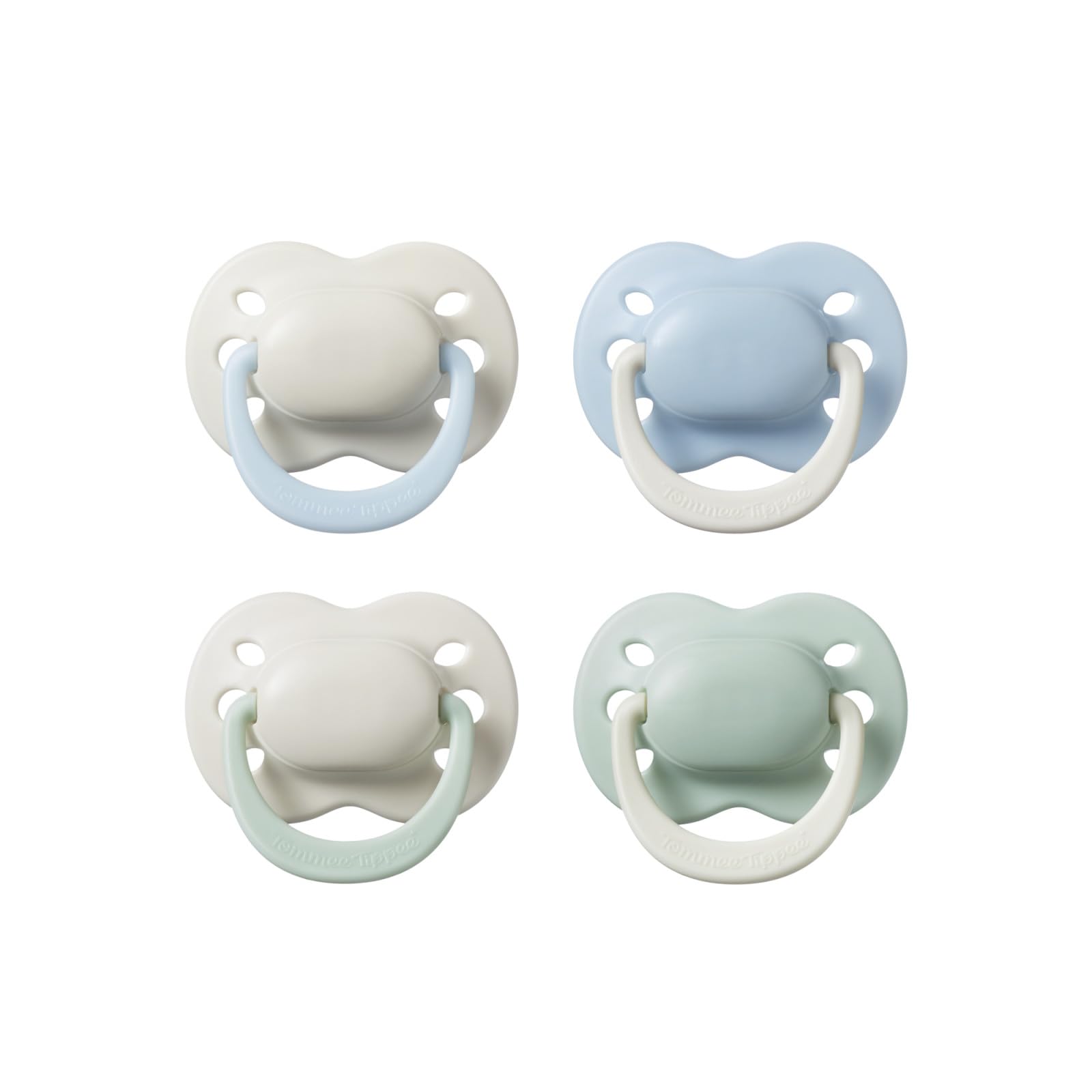 Tommee Tippee Newborn Pacifier, 0-2 Months, Silicone, Pack of 4 | Symmetrical Ni