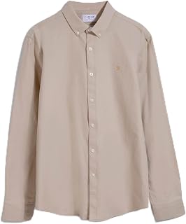 Farah Vintage Men's Brewer Slim Long Sleeve Tee, Green