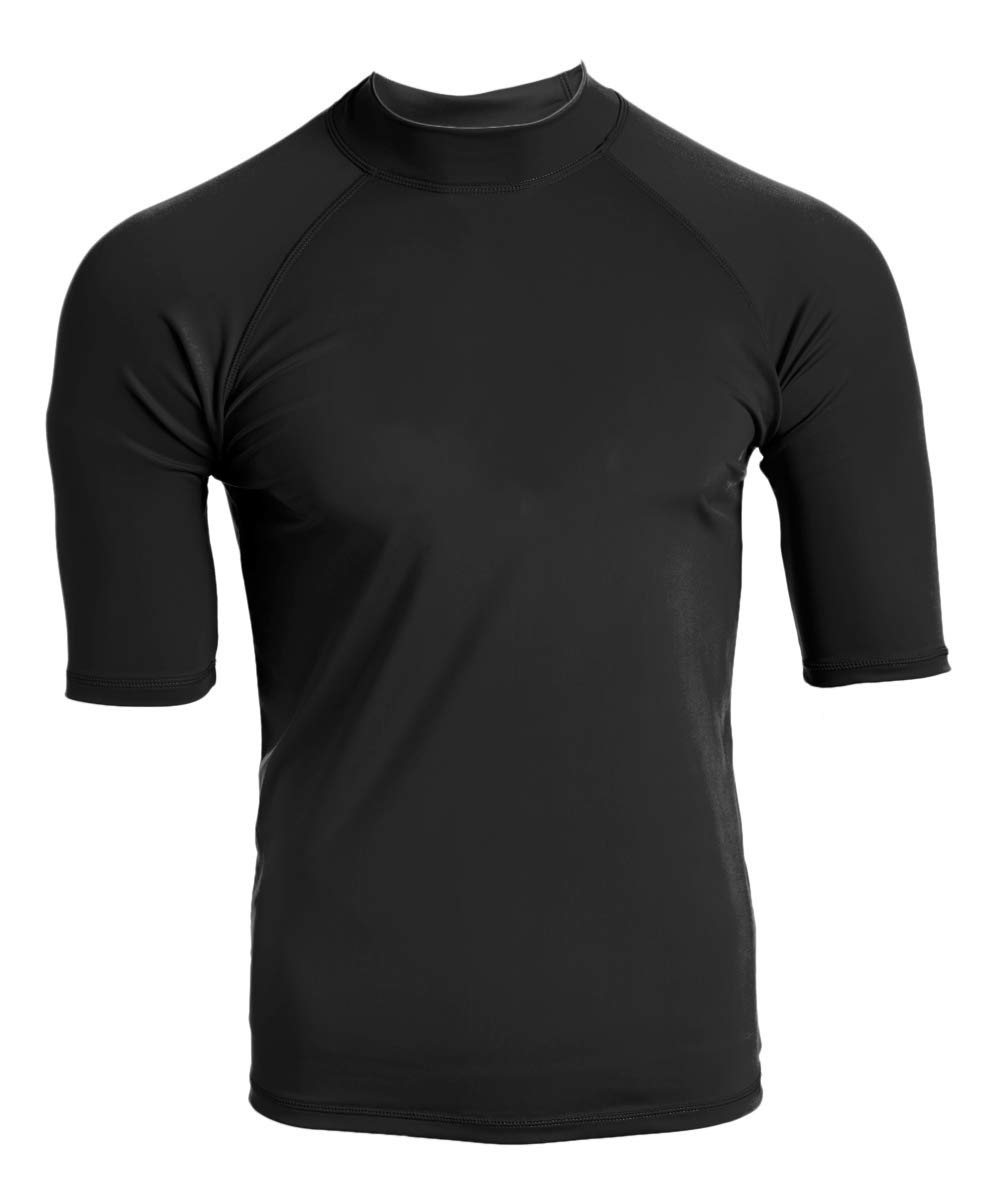 Kanu Surf Mens Mercury UPF 50+ Short Sleeve Sun Protective Rashguard Swim Shirt