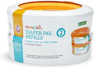 Munchkin Arm & Hammer Diaper Pail Refills, Lavender, 2 Pack