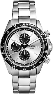Fossil Autocross Men's Watch, Multifunction Quartz Movement with Stainless Steel or Leather Strap