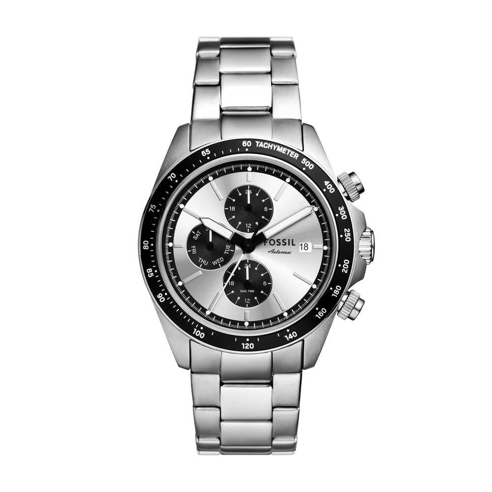 Fossil Autocross Men's Watch, Multifunction Quartz Movement with Stainless Steel