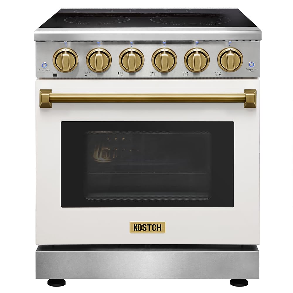 KOSTCH 30 inch Professional Electric Range with 5 Heating Elements Cooktop, 4.55