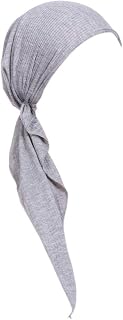 Women Chemotherapy Headwear Turban Headwear Slip-on Pre-Tied Headwear Sleep Headwear Grey One Size
