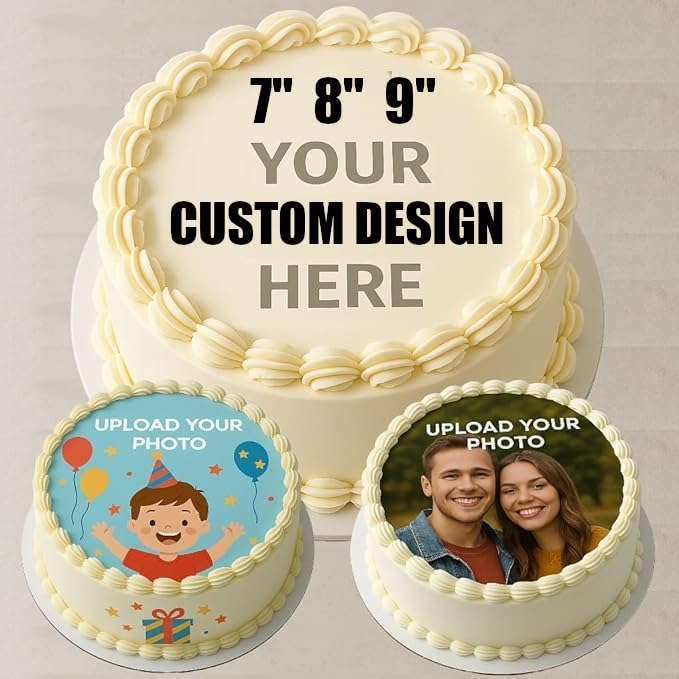 CUSTOM EDIBLE PHOTO CAKE TOPPER: Make Your Celebration Truly One-Of-A-Kind! Uplo