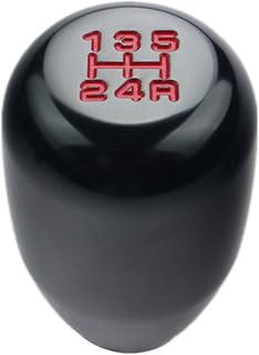 Dewhel Universal JDM Honda Acura 5 Speed Manual Shift Knob M10x1.5 Screw On Color Black