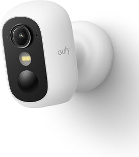 eufy Security eufyCam C35, Wireless Security Camera, Outdoor and Indoor | Magnetic Mount, Color Night Vision, Local Storage, No Monthly Fee, IP67, Supports Solar Panel, White