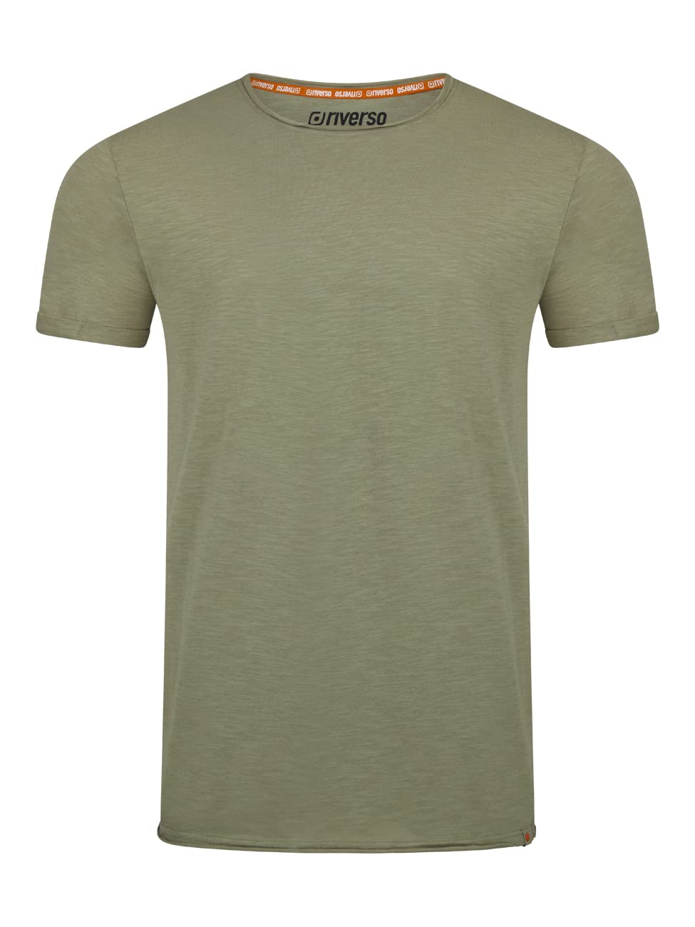 riverso RIVLenny Men's T-Shirt Round Neck Regular Fit Short Sleeve Plain Thin Ya
