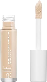 e.l.f. Hydrating Camo Concealer, Full Coverage, Light Ivory | Satin Finish, Under-Eye & Blemish Coverage, Hydrating Formula, Long-Lasting Wear, Non-Creasing, Vegan & Cruelty-Free