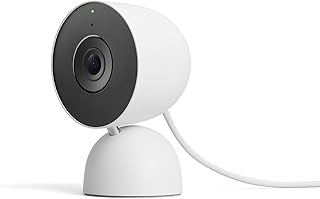 Google Nest Cam Indoor (Wired, 3rd Gen) - Security Camera - 2025 - Snow | 2K video, motion detection, color night vision, 2-way audio, works with Google Home and Gemini, intelligent alerts