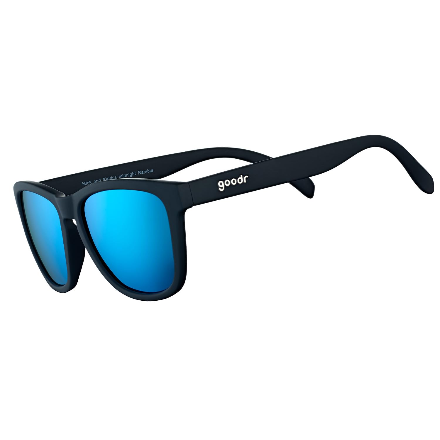 goodr Mick & Keith's Midnight Ramble Polarized Sunglasses for Men & Women, Mediu