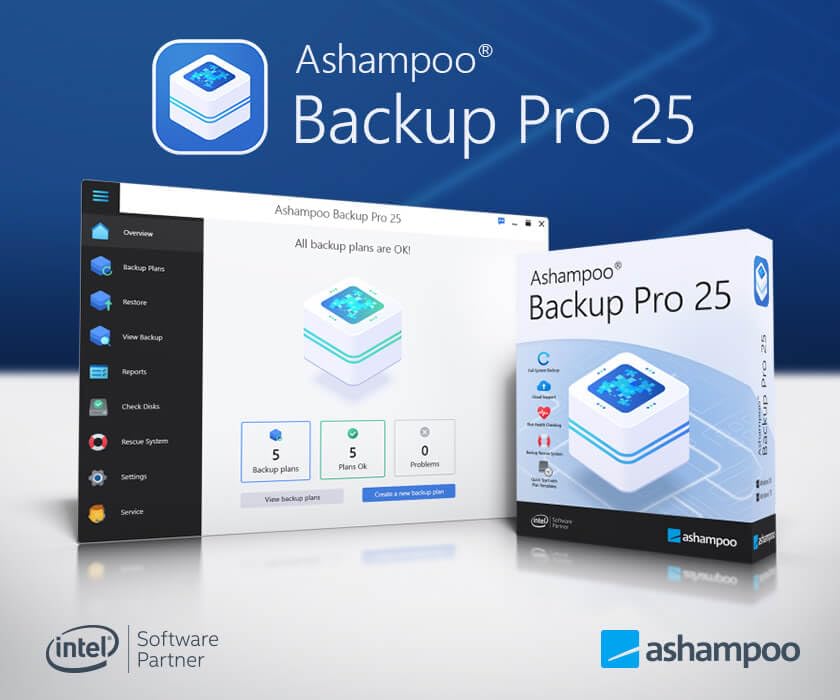 Ashampoo Backup Pro 27 Windows 10 11 Backup Software Genuine Lifetime Activation