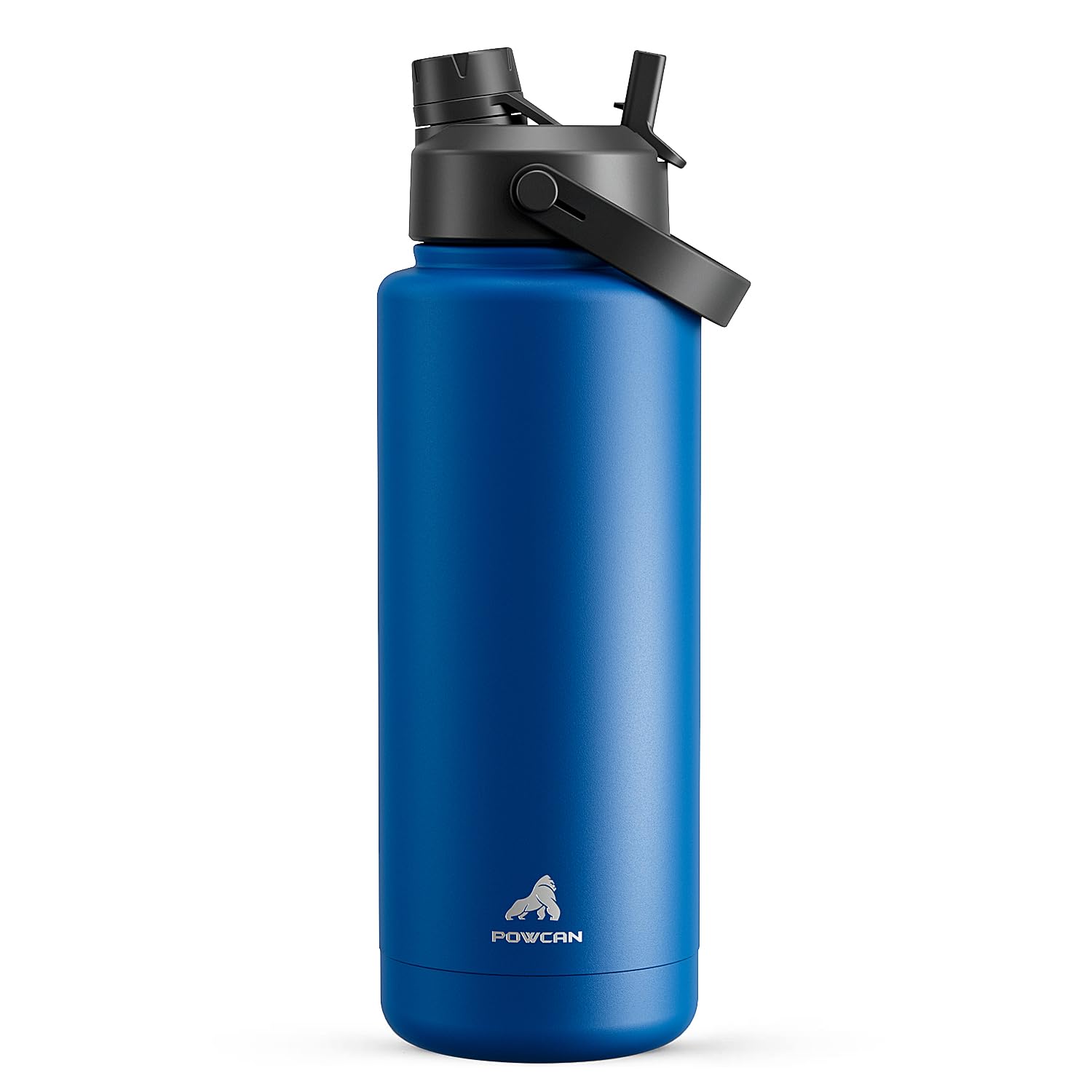 POWCAN 40 oz Insulated Water Bottle with 2-in-1 Straw and Spout Lid, Keep Cold 2