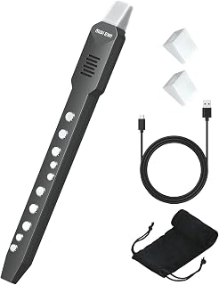 KONIX Electronic Wind Instrument, DC02 Pro Digital Wind Instrument with 10 Musical Tones, MIDI Bluetooth, Built-in Battery, EWI Instrument for Beginners, Black