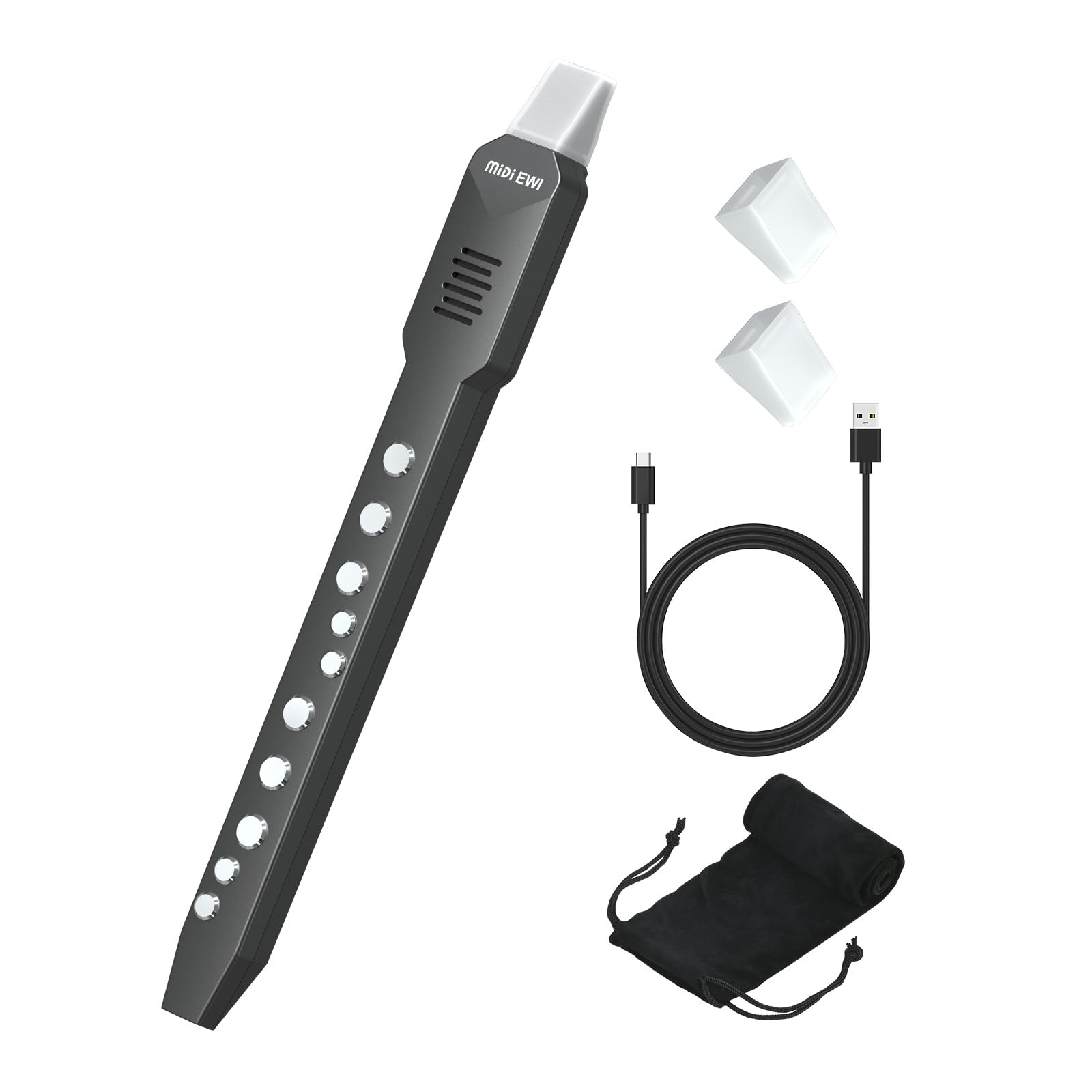 KONIX Electronic Wind Instrument, DC02 Pro Digital Wind Instrument with 10 Music