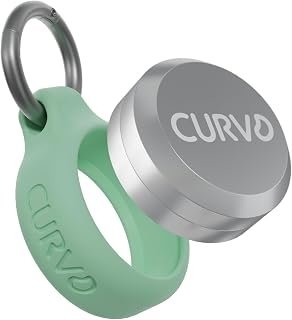 CURVD Premium Carrying Case - Durable Travel Keychain Container, Small Waterproof Holder for Earplugs, Pills, Coins Compatible with Loop, Eargasm & Vibes, or Compact Mini Purse Pill Box Container (Mint)